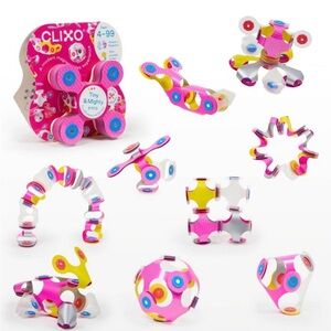 Clixo Tiny & Mighty Magnetic Building Set - Sparkle